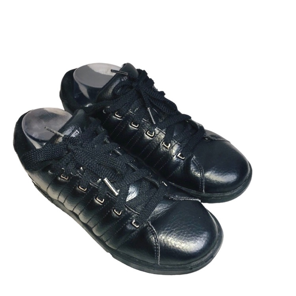 K SWISS Kay Swiss Black Ladies Low Top Sneakers Sz 8.5